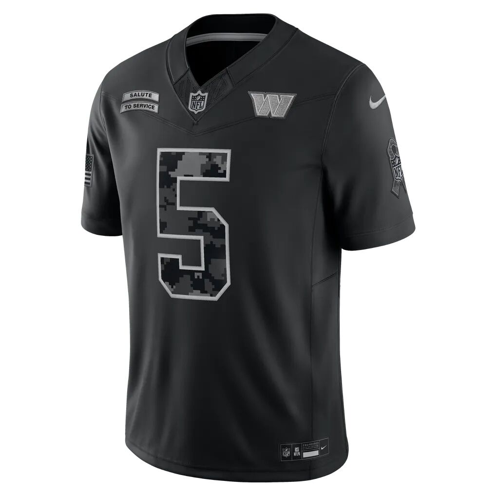 Jayden Daniels Washington Commanders Nike 2026 Salute to Service Stitched Limited Jersey