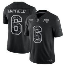 Baker Mayfield Tampa Bay Buccaneers Nike 2026 Salute to Service Stitched Limited Jersey - Black - Front View