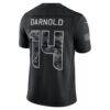 Sam Darnold Seattle Seahawks Nike 2026 Salute to Service Stitched Limited Jersey - Black - Detail View
