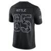 George Kittle San Francisco 49ers Nike 2026 Salute to Service Stitched Limited Jersey - Black - Detail View