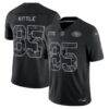 George Kittle San Francisco 49ers Nike 2026 Salute to Service Stitched Limited Jersey - Black - Front View