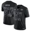 Nick Bosa San Francisco 49ers Nike 2026 Salute to Service Stitched Limited Jersey - Black - Front View