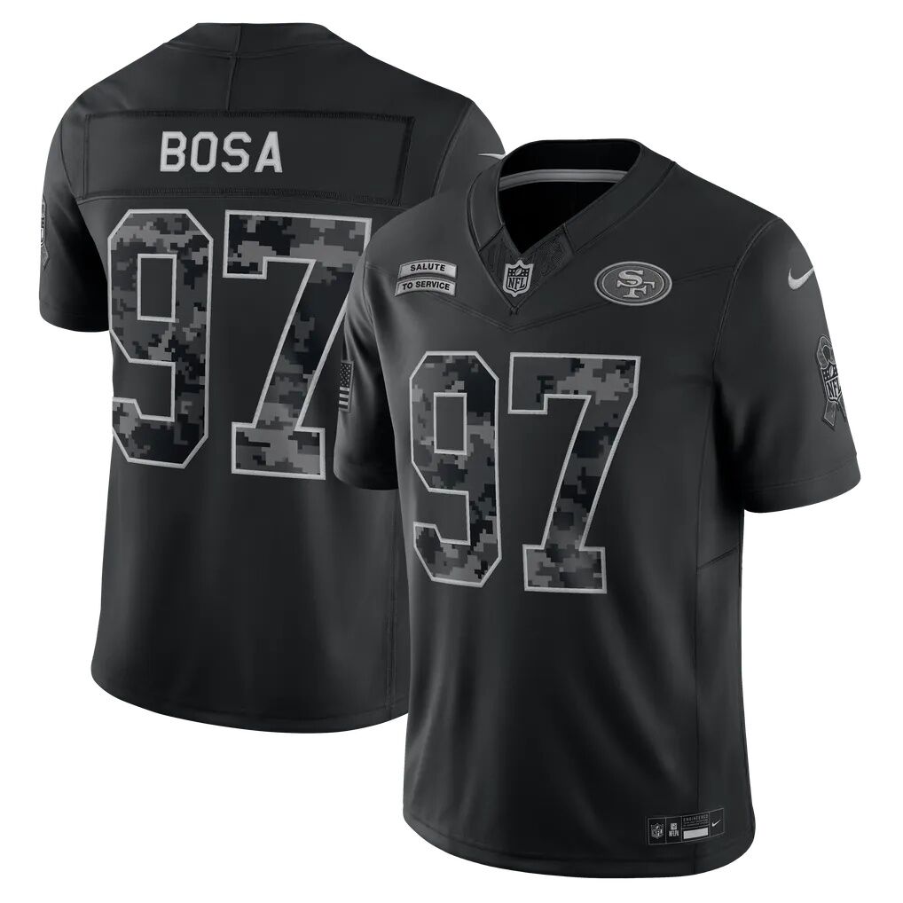 Nick Bosa San Francisco 49ers Nike 2026 Salute to Service Stitched Limited Jersey