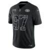 Nick Bosa San Francisco 49ers Nike 2026 Salute to Service Stitched Limited Jersey - Black - Side View