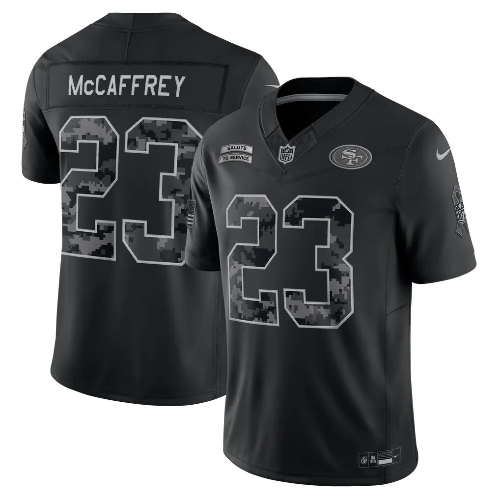 Christian McCaffrey San Francisco 49ers Nike 2026 Salute to Service Stitched Limited Jersey