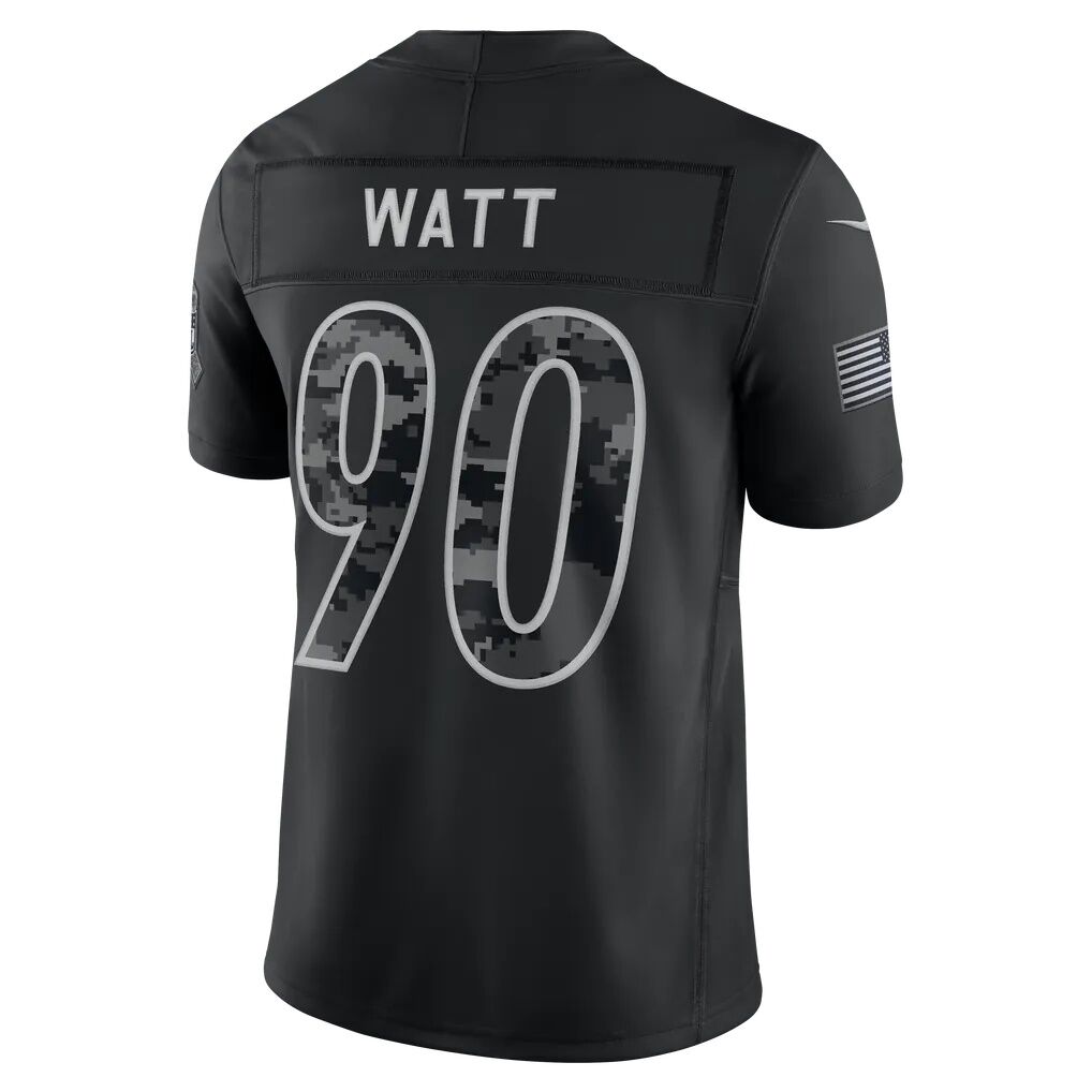 T.J. Watt Pittsburgh Steelers Nike 2026 Salute to Service Stitched Limited Jersey