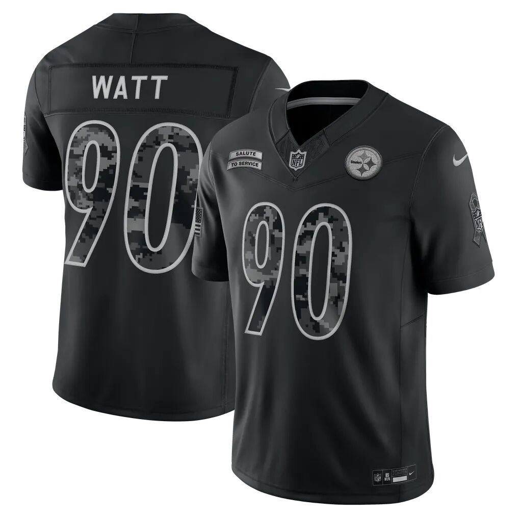 T.J. Watt Pittsburgh Steelers Nike 2026 Salute to Service Stitched Limited Jersey