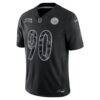 T.J. Watt Pittsburgh Steelers Nike 2026 Salute to Service Stitched Limited Jersey - Black - Side View