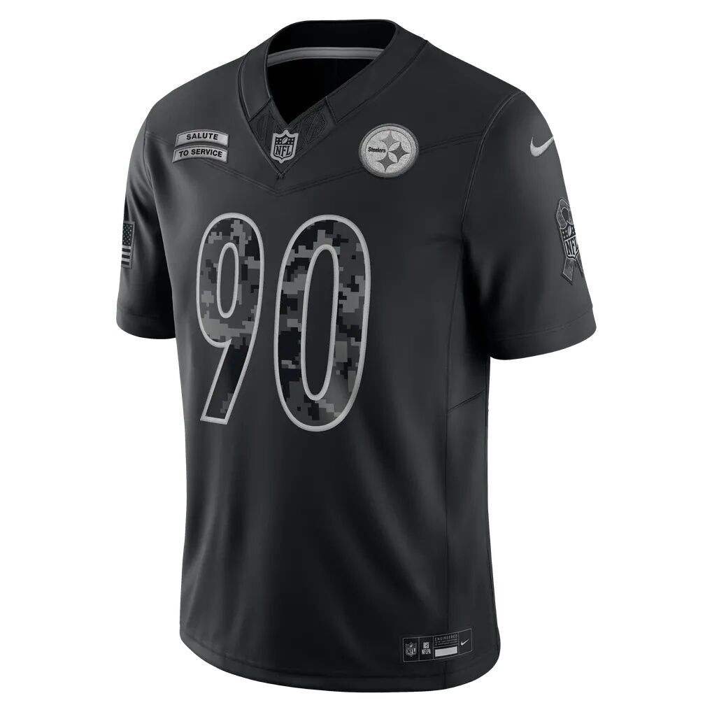 T.J. Watt Pittsburgh Steelers Nike 2026 Salute to Service Stitched Limited Jersey