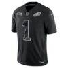 Jalen Hurts Philadelphia Eagles Nike 2026 Salute to Service Stitched Limited Jersey - Black - Side View