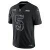 Garrett Wilson New York Jets Nike 2026 Salute to Service Stitched Limited Jersey - Black - Side View
