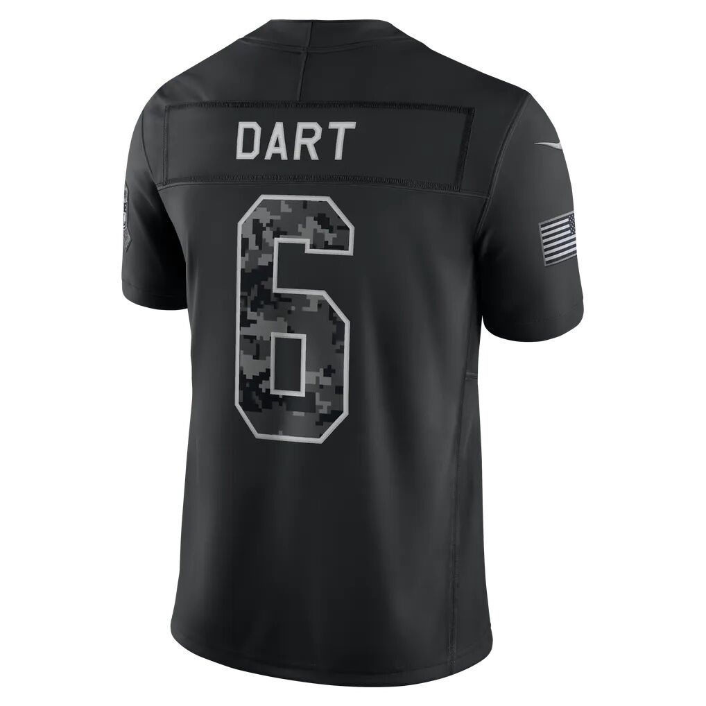 Jaxson Dart New York Giants Nike 2026 Salute to Service Stitched Limited Jersey