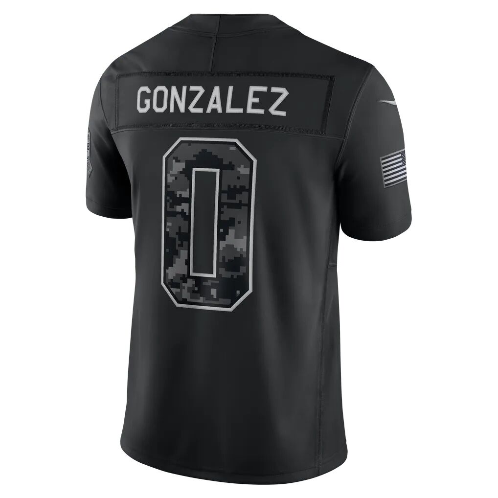 Christian Gonzalez New England Patriots Nike 2026 Salute to Service Stitched Limited Jersey