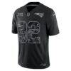 TreVeyon Henderson New England Patriots Nike 2026 Salute to Service Stitched Limited Jersey - Black - Side View