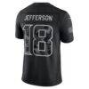 Justin Jefferson Minnesota Vikings Nike 2026 Salute to Service Stitched Limited Jersey - Black - Detail View