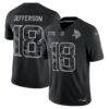 Justin Jefferson Minnesota Vikings Nike 2026 Salute to Service Stitched Limited Jersey - Black - Front View