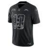 Justin Herbert Los Angeles Chargers Nike 2026 Salute to Service Stitched Limited Jersey - Black - Side View