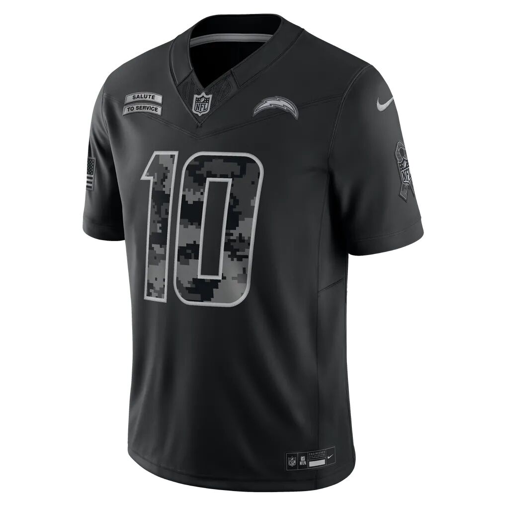 Justin Herbert Los Angeles Chargers Nike 2026 Salute to Service Stitched Limited Jersey