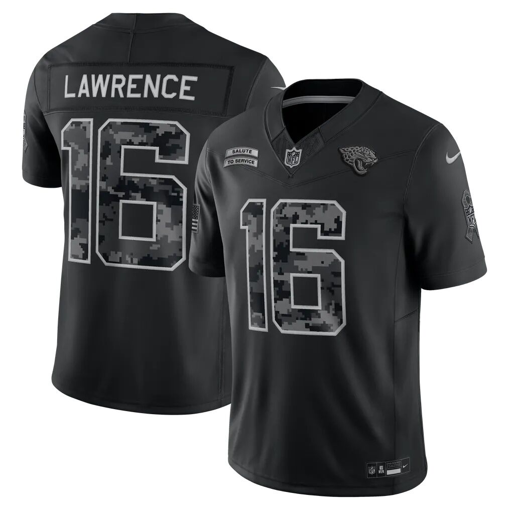 Trevor Lawrence Jacksonville Jaguars Nike 2026 Salute to Service Stitched Limited Jersey