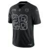 Jonathan Taylor Indianapolis Colts Nike 2026 Salute to Service Stitched Limited Jersey - Black - Side View