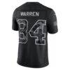 Tyler Warren Indianapolis Colts Nike 2026 Salute to Service Stitched Limited Jersey - Black - Detail View