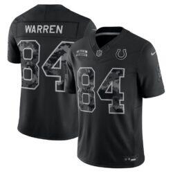 Tyler Warren Indianapolis Colts Nike 2026 Salute to Service Stitched Limited Jersey - Black - Front View