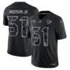 Will Anderson Jr. Houston Texans Nike 2026 Salute to Service Stitched Limited Jersey - Black - Front View