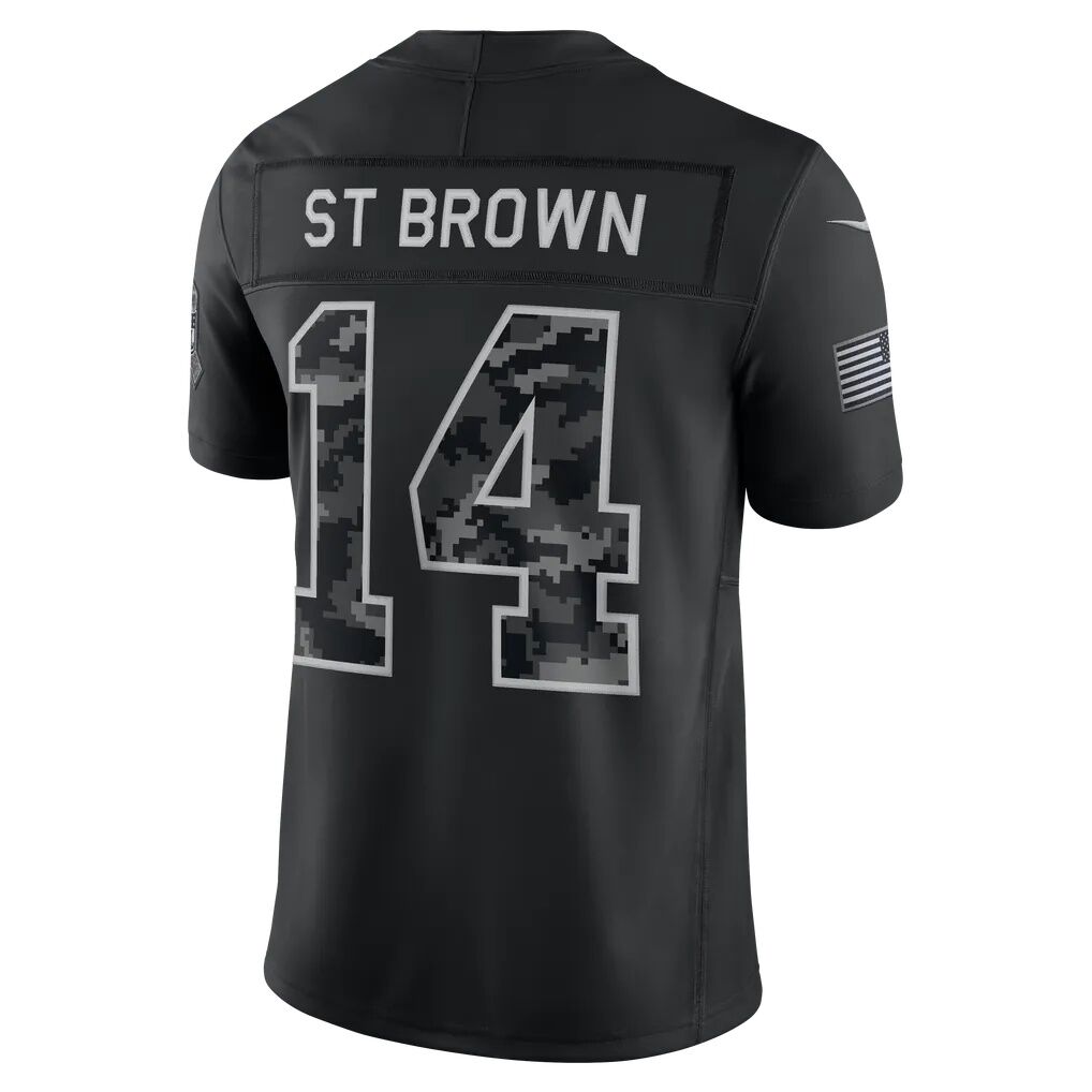 Amon-Ra St. Brown Detroit Lions Nike 2026 Salute to Service Stitched Limited Jersey