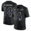 Amon-Ra St. Brown Detroit Lions Nike 2026 Salute to Service Stitched Limited Jersey - Black - Front View