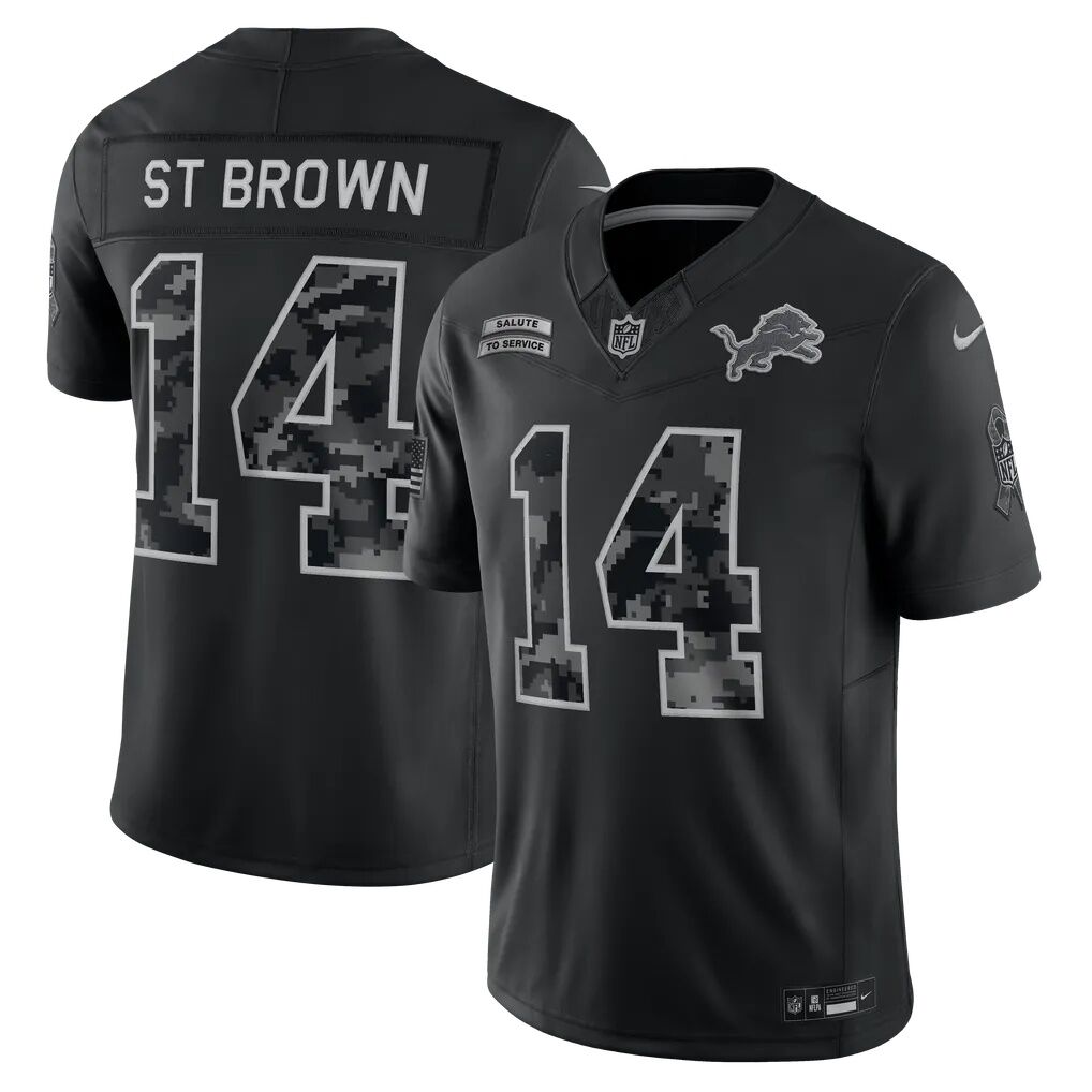 Amon-Ra St. Brown Detroit Lions Nike 2026 Salute to Service Stitched Limited Jersey