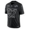 Aidan Hutchinson Detroit Lions Nike 2026 Salute to Service Stitched Limited Jersey - Black - Side View