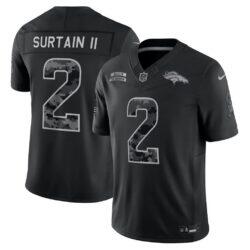 Patrick Surtain II Denver Broncos Nike 2026 Salute to Service Stitched Limited Jersey - Black - Front View