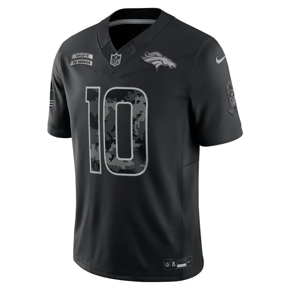 Bo Nix Denver Broncos Nike 2026 Salute to Service Stitched Limited Jersey