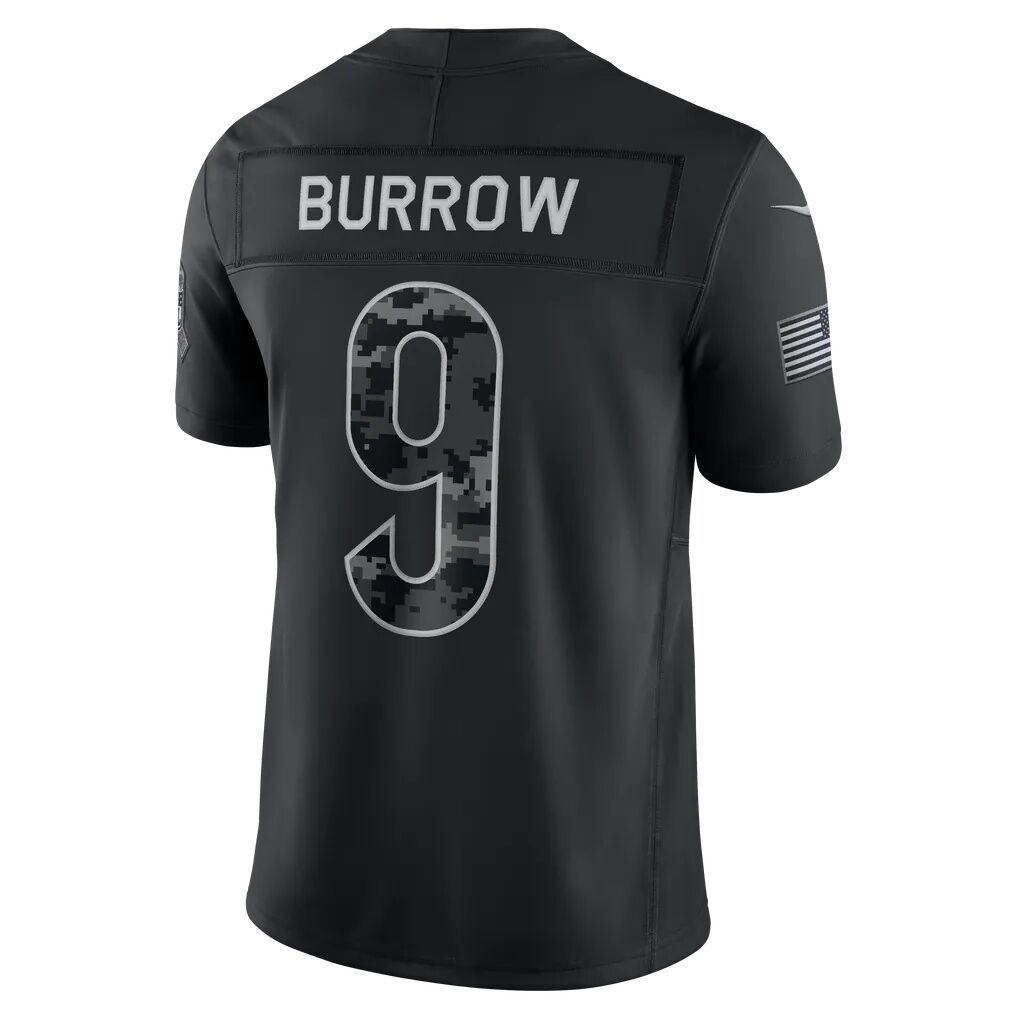 Joe Burrow Cincinnati Bengals Nike 2026 Salute to Service Stitched Limited Jersey
