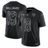 Caleb Williams Chicago Bears Nike 2026 Salute to Service Stitched Limited Jersey - Black - Front View