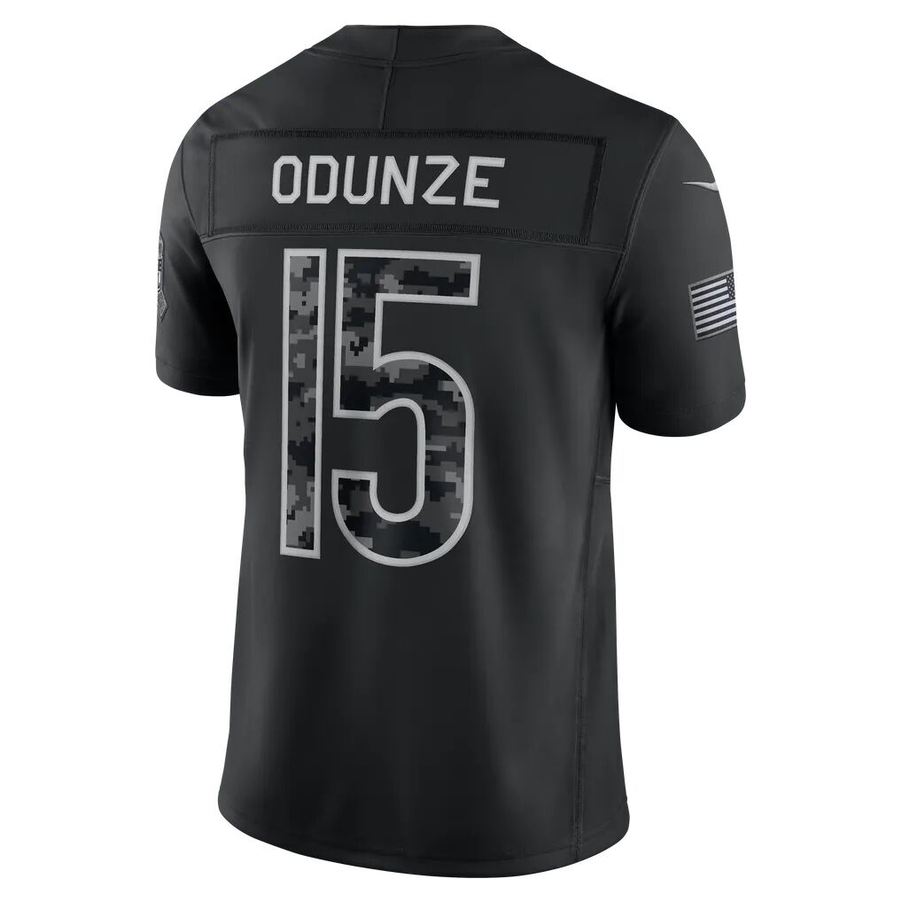 Rome Odunze Chicago Bears Nike 2026 Salute to Service Stitched Limited Jersey