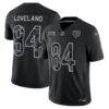Colston Loveland Chicago Bears Nike 2026 Salute to Service Stitched Limited Jersey - Black - Front View