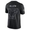 Josh Allen Buffalo Bills Nike 2026 Salute to Service Stitched Limited Jersey - Black - Detail View