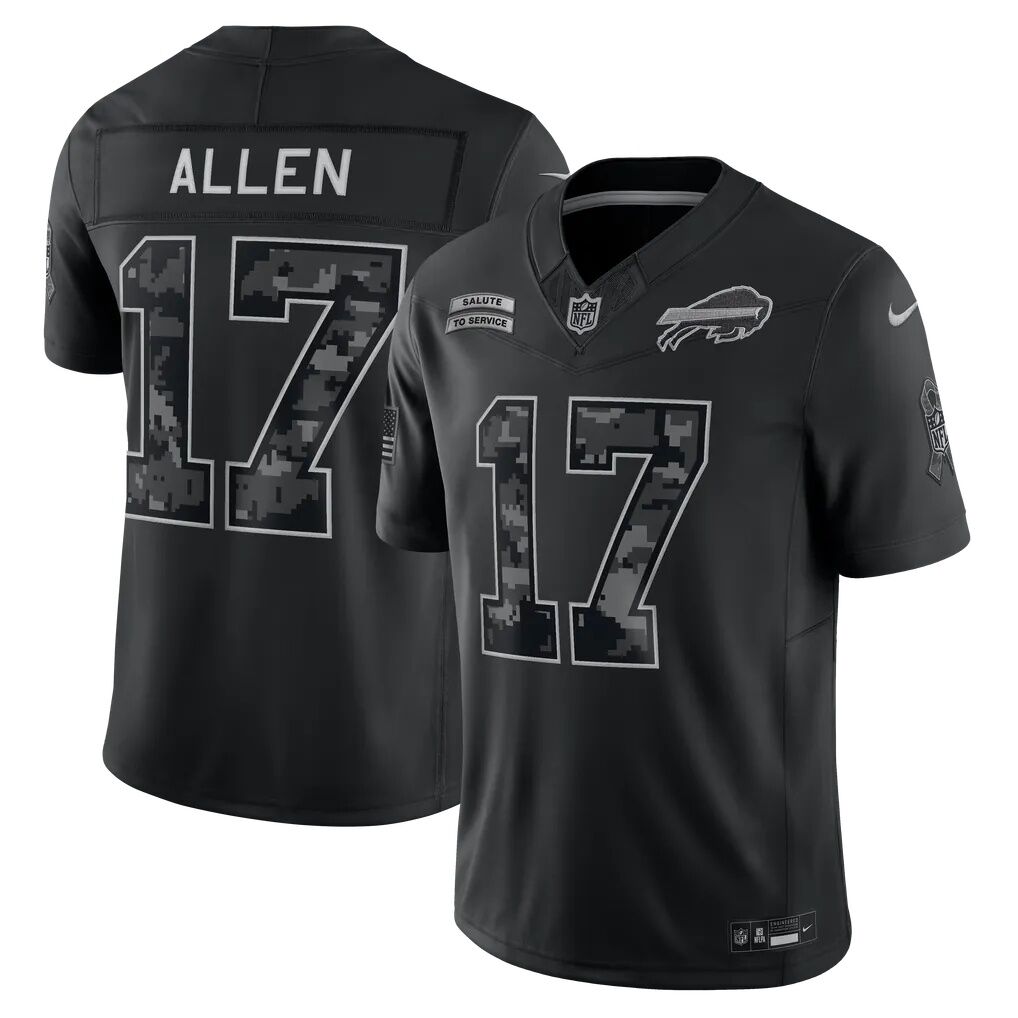 Josh Allen Buffalo Bills Nike 2026 Salute to Service Stitched Limited Jersey