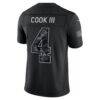 James Cook III Buffalo Bills Nike 2026 Salute to Service Stitched Limited Jersey - Black - Detail View