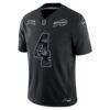 James Cook III Buffalo Bills Nike 2026 Salute to Service Stitched Limited Jersey - Black - Side View