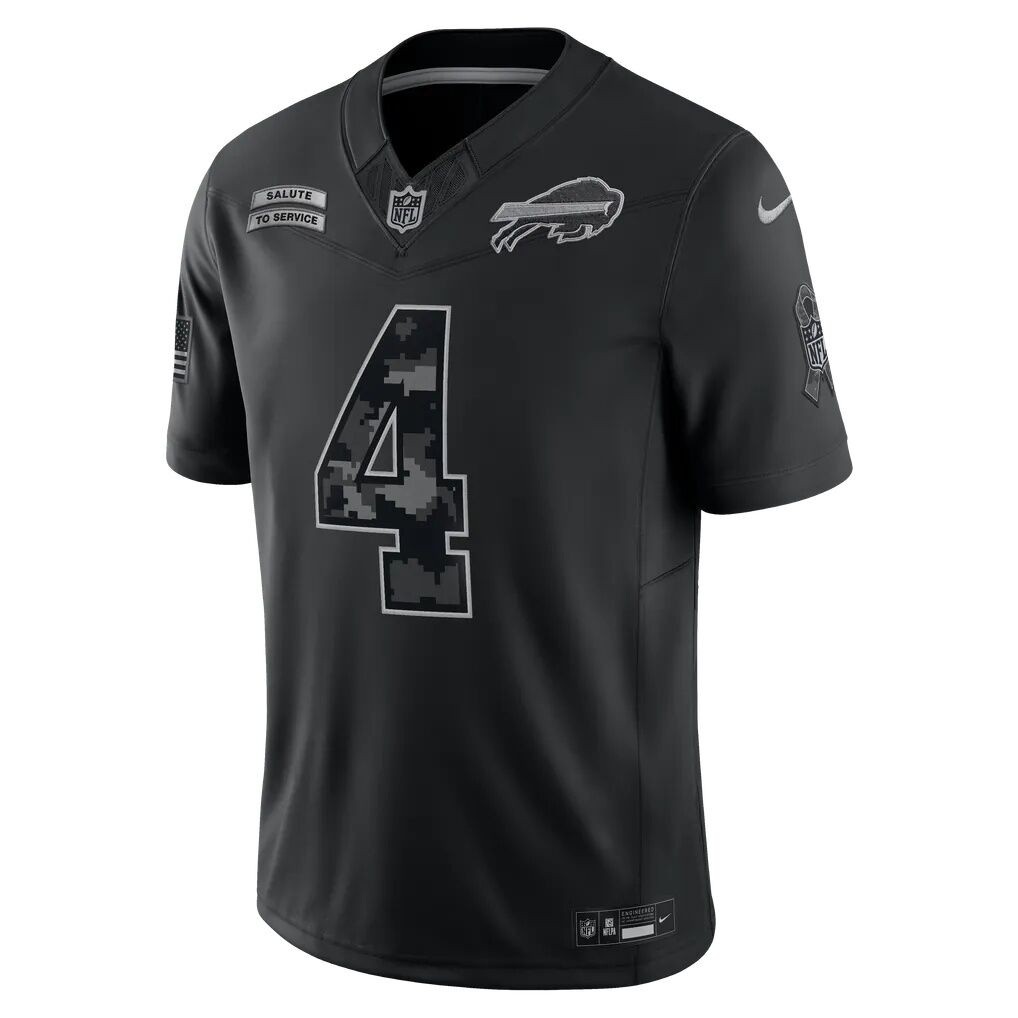 James Cook III Buffalo Bills Nike 2026 Salute to Service Stitched Limited Jersey
