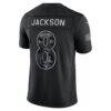 Lamar Jackson Baltimore Ravens Nike 2026 Salute to Service Stitched Limited Jersey - Black - Detail View