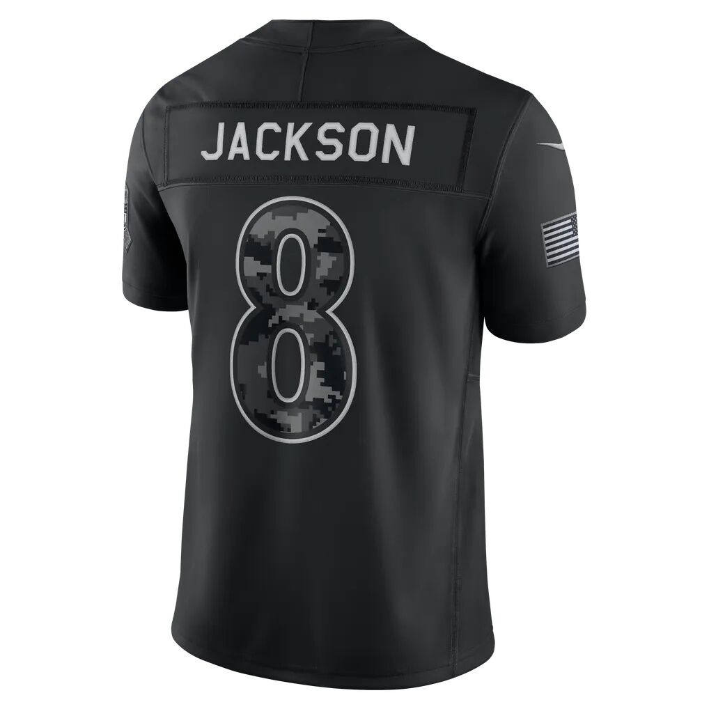 Lamar Jackson Baltimore Ravens Nike 2026 Salute to Service Stitched Limited Jersey