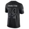 Kyle Hamilton Baltimore Ravens Nike 2026 Salute to Service Stitched Limited Jersey - Black - Detail View