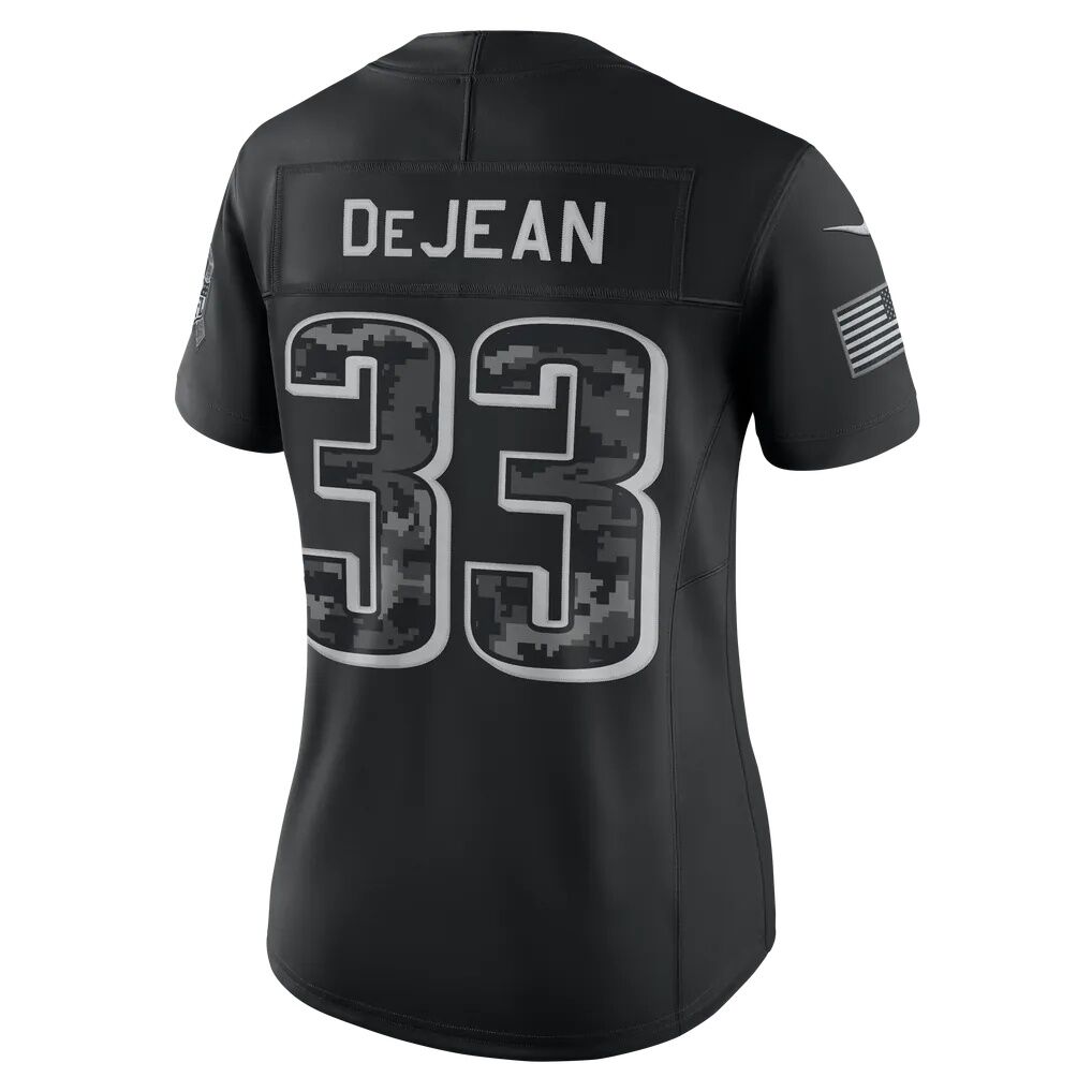 Cooper DeJean Philadelphia Eagles Nike Women's 2026 Salute to Service Stitched Limited Jersey