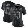 Cooper DeJean Philadelphia Eagles Nike Women's 2026 Salute to Service Stitched Limited Jersey - Black - Front View