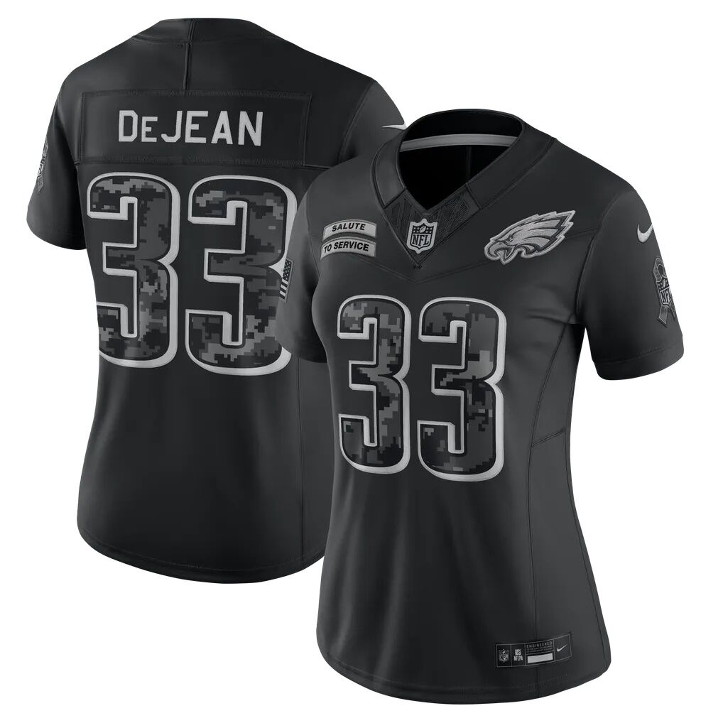 Cooper DeJean Philadelphia Eagles Nike Women's 2026 Salute to Service Stitched Limited Jersey
