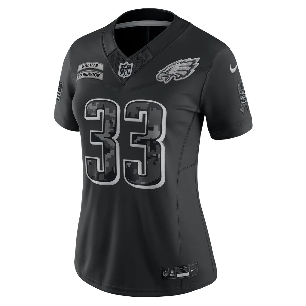 Cooper DeJean Philadelphia Eagles Nike Women's 2026 Salute to Service Stitched Limited Jersey
