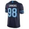 Jeffery Simmons Tennessee Titans Nike 2026 Rivalries Collection Stitched Limited Jersey - Navy - Detail View